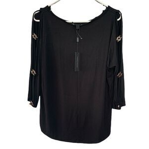 NWT Cable & Gauge open sleeve blouse